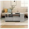 Image de Table basse gris béton 102x55x42 cm bois d ingénierie