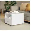 Image de Table basse Blanc 55x55x40 cm Bois d'ingénierie