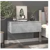 Image de Table de chevet murale Gris béton