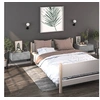 Image de Tables de chevet murales 2 pcs Gris béton