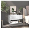 Image de Table de chevet murale Blanc