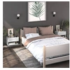 Image de Tables de chevet murales 2 pcs Blanc