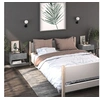Image de Tables de chevet murales 2 pcs Gris béton