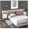 Image de Tables de chevet murales 2 pcs Blanc