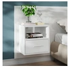 Image de Table de chevet murale Blanc brillant811019