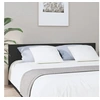 Image de Tï¿½te de lit Noir 200x1,5x80 cm Bois d ingï¿½nierie