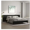 Image de Tête de lit murale Noir 240x1,5x80 cm Bois d ingénierie