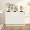 Image de Buffet Blanc 90,5x30x70 cm Bois d ingénierie