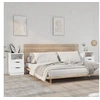 Image de Nachtkastjes 2 st bewerkt hout wit811233