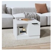 Image de Table basse Blanc 50x50x36 cm Bois d ingénierie