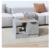 Image de Table basse gris béton 50x50x36 cm bois d ingénierie