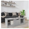 Image de Table Basse Table d'Appoint Bout de Canapé Table de Salon Meuble de Salle de Séjour Intérieur Gris Béton 102x50x36 cm Bois d'Ingénierie