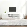 Image de Meubles TV 2 pcs Blanc brillant 80x35x36,5 cm Bois d'ingénierie811479