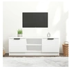 Image de Meuble TV Blanc 102x35x36,5 cm Bois d ingénierie