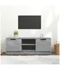 Image de Meuble TV Gris béton 102x35x36,5 cm Bois d ingénierie