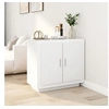 Image de Buffet Blanc 80x40x75 cm Bois d ingénierie
