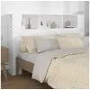 Image de Armoire de tête de lit Blanc 160x18,5x104,5 cm