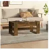 Image de Table basse chêne fumé 102x55x45 cm bois d ingénierie