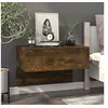 Image de Table de chevet murale Chêne fumé816940