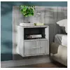 Image de Table de chevet murale Sonoma gris