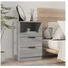 Image de Table de chevet Sonoma gris Bois d'ingénierie817041