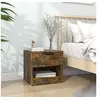 Image de Table de chevet Chêne fumé Bois d'ingénierie817045