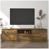 Image de Meuble TV Chêne fumé 140x35x40 cm Bois d ingénierie