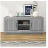 Image de Meuble TV sonoma gris 102x35x45 cm bois d ingénierie