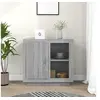 Image de Buffet, Armoire Latérale avec Etagères, Meuble de Rangement Salon Salle de Séjour Chambre, Moderne, Sonoma Gris Bois d'Ingénierie