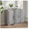 Image de Buffet Sonoma gris 92x35x75 cm Bois d ingénierie