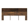 Image de Armoire de tête de lit Chêne fumé 220x19x103,5 cm