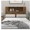 Image de Armoire de tête de lit chêne fumé 120x18,5x102,5 cm