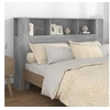 Image de Armoire de tête de lit Sonoma gris 160x18,5x104,5 cm