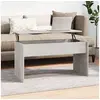 Image de Salontafel 102x50,5x52,5 cm bewerkt hout betongrijs809633