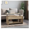 Image de Table Basse Table d'Appoint Bout de Canapé Meuble de Salle de Séjour Table de Salon Intérieur Chêne Sonoma 102x50x52,5 cm Bois d'Ingénierie