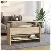 Image de Table basse Chêne sonoma 80x50x40 cm Bois d ingénierie