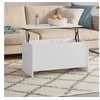Image de Table basse Blanc 102x55,5x52,5 cm Bois d ingénierie