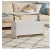 Image de Table basse blanc brillant 102x55,5x52,5 cm bois d ingénierie