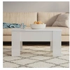 Image de Table Basse Table d'Appoint Bout de Canapé Meuble de Salon Table de Salon Intérieur Blanc Brillant 79x49x41 cm Bois d'Ingénierie