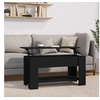 Image de Table basse noir 101x49x52 cm bois d ingénierie