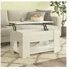 Image de Table basse blanc brillant 79x49x41 cm bois d'ingénierie809716
