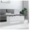 Image de Table basse Blanc 102x50,5x46,5 cm Bois d ingénierie