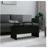 Image de Table basse noir 102x50,5x46,5 cm bois d ingénierie