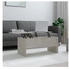 Image de Table Basse Table d'Appoint Table de Salon Bout de Canapé Meuble de Salon Salle de Séjour 102x50,5x46,5 cm Bois d'Ingénierie Gris Béton
