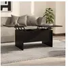 Image de Table Basse Table d'Appoint Table de Salon Bout de Canapé Meuble de Salon Salle de Séjour Intérieur Noir Bois d'Ingénierie 80x50x42,5 cm