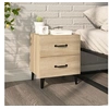 Image de Table de Chevet Armoire de Lit Table de Nuit Armoire de Chevet Meuble de Chambre à Coucher Maison Intérieur Chêne Sonoma 40x35x47,5 cm