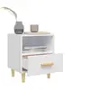 Image de Table de chevet Blanc 40x35x47 cm