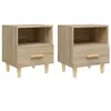 Image de Tables de chevet 2 pcs Chêne sonoma 40x35x47 cm