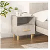 Image de Table de chevet Gris béton 40x35x47 cm