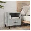 Image de Table de chevet Gris béton Bois d'ingénierie812032